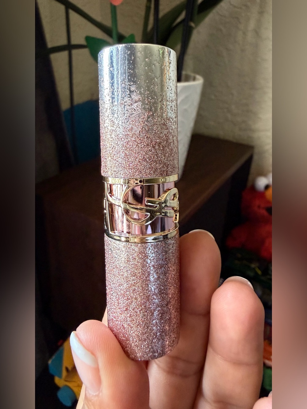 Yves Saint Laurent Rose Pink Lipstick in Sparkling Pink Tube